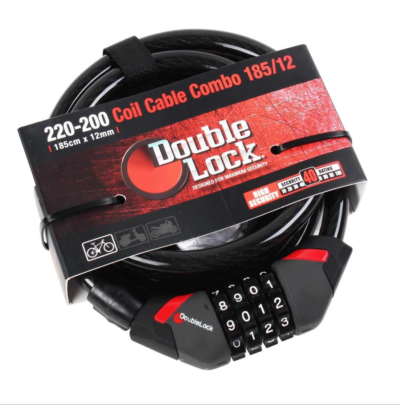 DoubleLock COUGAR - Spiralkabel-Kombination 240/12